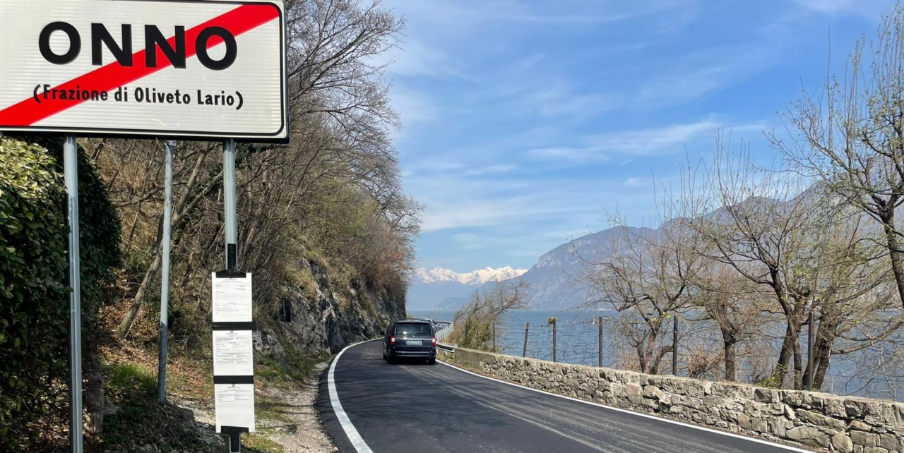 Lecco Bellagio: chiusura notturna a Oliveto Lario per lavori stradali dal 1 al 4 ottobre