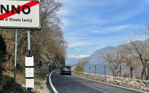 Lecco Bellagio: chiusura notturna a Oliveto Lario per lavori stradali dal 1 al 4 ottobre