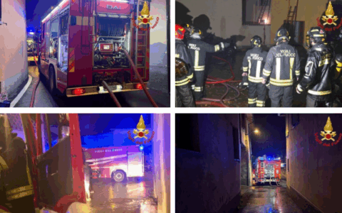 Cremella in fiamme: incendio devasta stabile residenziale, feriti gravi, sfollati e vigile del fuoco in ospedale