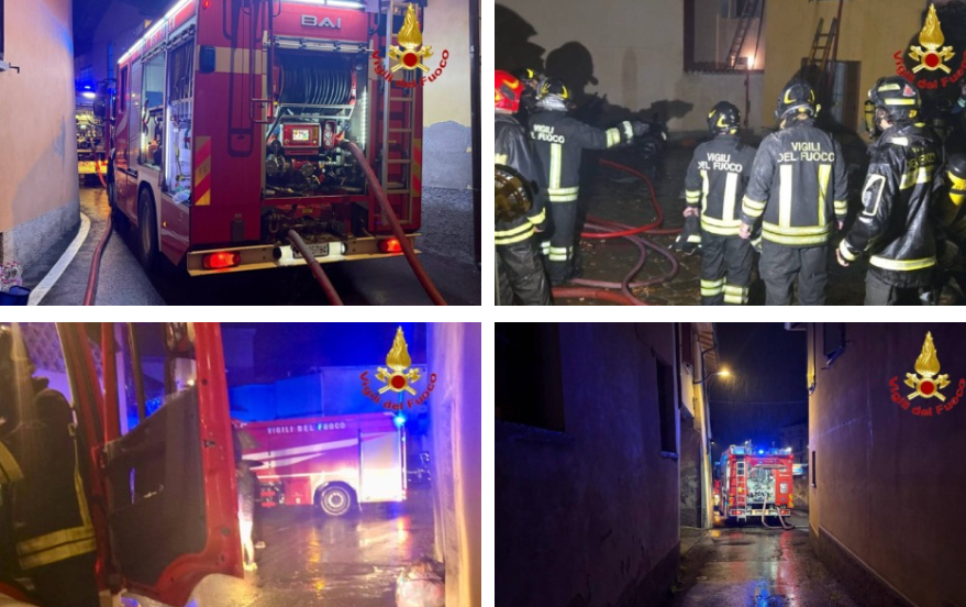 Cremella in fiamme: incendio devasta stabile residenziale, feriti gravi, sfollati e vigile del fuoco in ospedale
