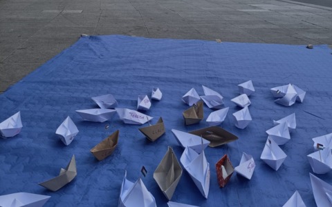 Lecco per Gaza: barchette di carta a sostegno della Global Sumud Flotilla