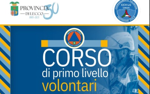 Corso per aspiranti volontari di Protezione civile: iscrizioni aperte fino al 5 ottobre