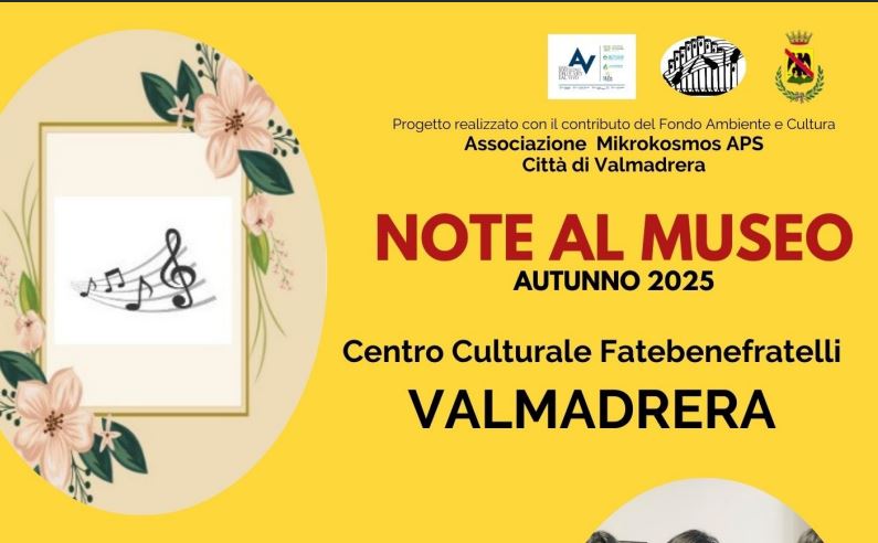 “Note al museo”: sabato 27 e domenica 28 settembre due appuntamenti musicali a Valmadrera