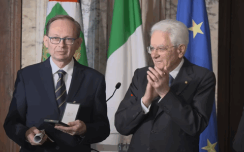 Guglielmo Eugenio Vavassori della Omet di Molteno premiato al Quirinale con la Stella al Merito del Lavoro