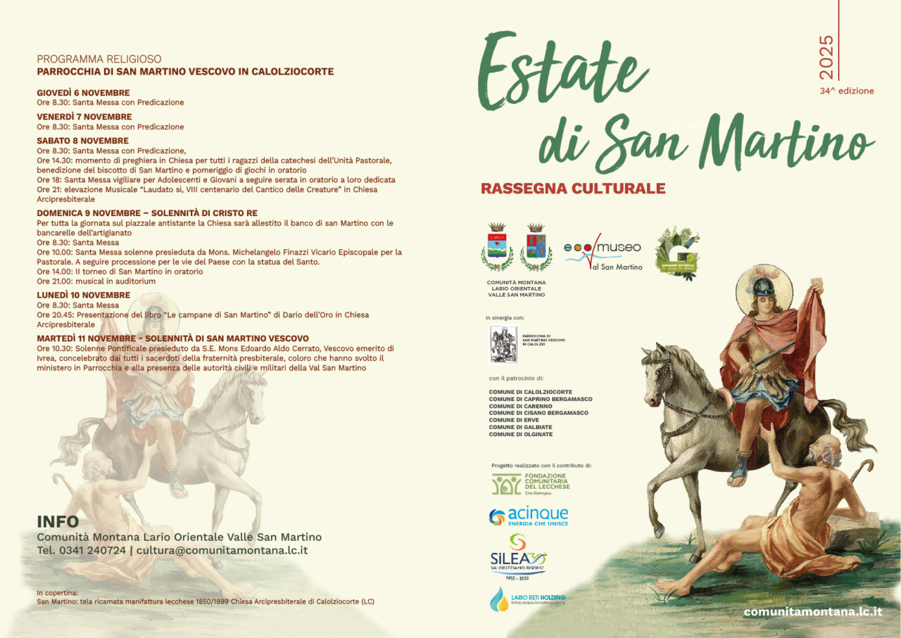 Torna l’Estate di San Martino: cultura, fede e tradizione per la 34^ edizione