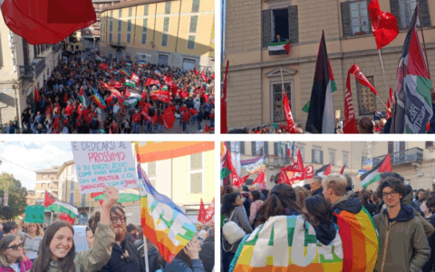 Sciopero generale a Lecco: migliaia in piazza per Gaza, la Flotilla e per cambiare la storia “non da spettatori”