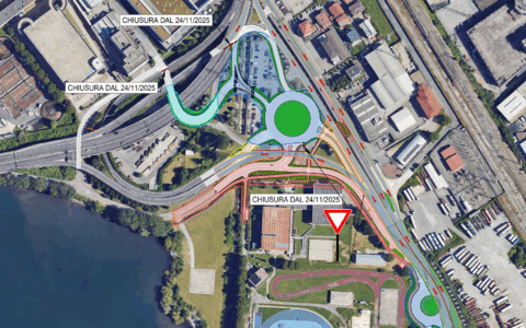 Lecco, rivoluzione viabilistica al Bione: da oggi cambiano sensi di marcia e percorsi