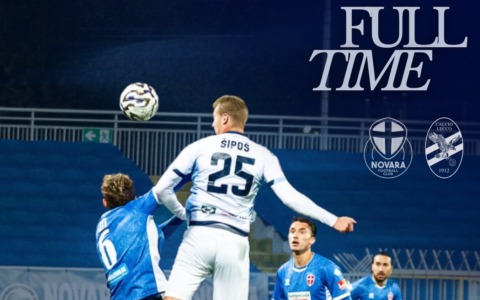 Novara Lecco 1 a 0: seconda sconfitta stagionale per i blucelesti