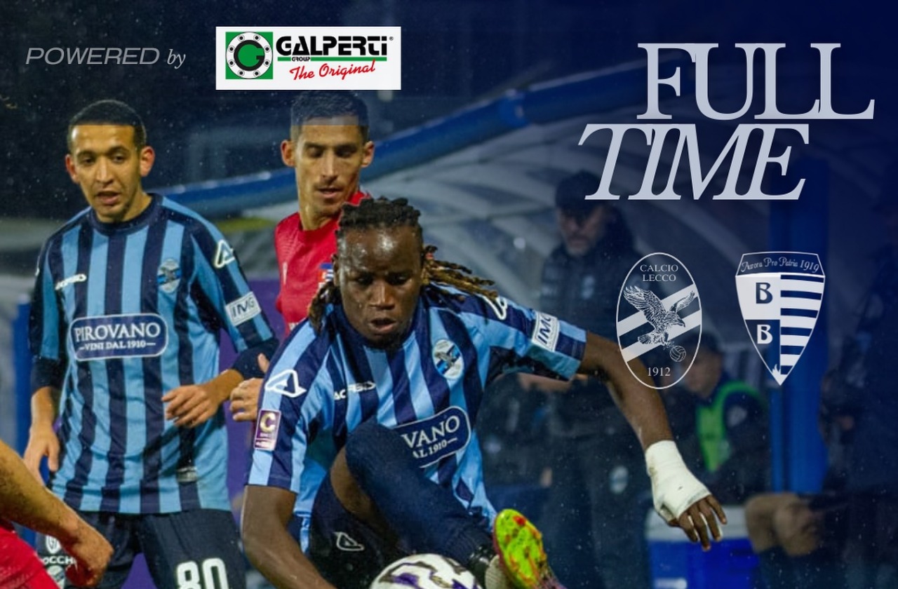 Lecco Pro Patria 1 a 0: blucelesti secondi in solitaria