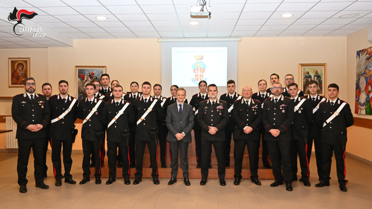 Comando Provinciale di Lecco, arrivati 20 nuovi carabinieri: il saluto del prefetto