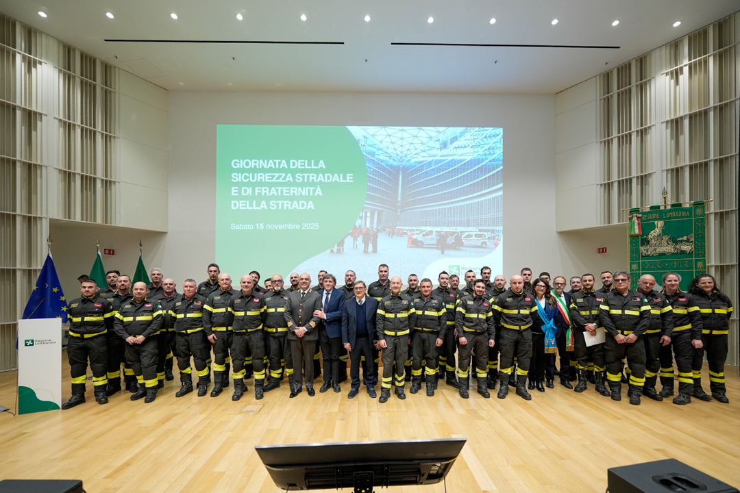 Vigili del fuoco di Lecco premiati alla Giornata della Sicurezza Stradale