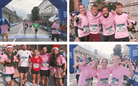 PolimiRun Winter 2025: un fiume rosa ha attraversato Lecco