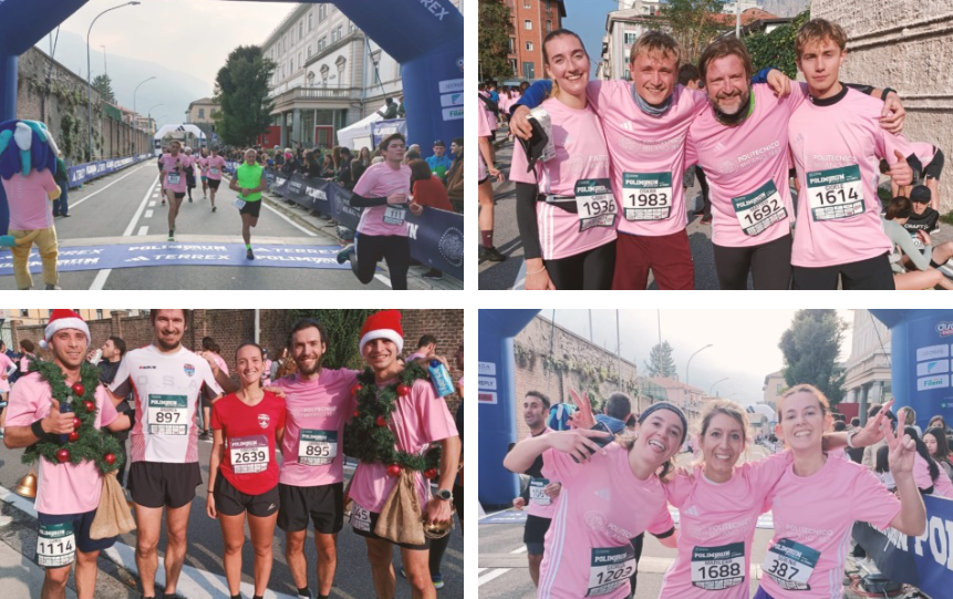 PolimiRun Winter 2025: un fiume rosa ha attraversato Lecco