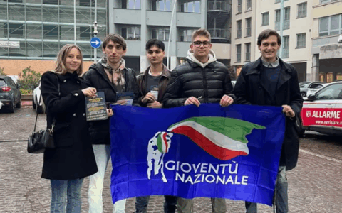 Lecco: Gioventù Nazionale  in piazza per la sicurezza e il decoro urbano