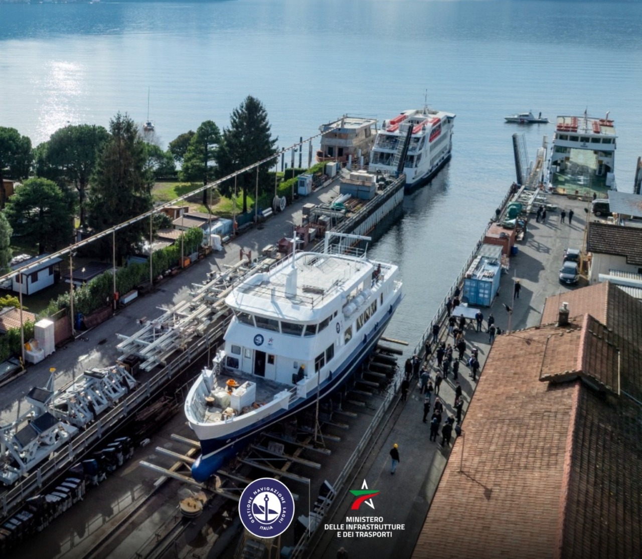 Varata a Dervio la nuova motonave ibrida per il Lago di Como