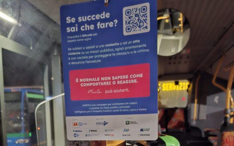 “Marta”: la campagna per la sicurezza sui mezzi pubblici arriva anche a Lecco