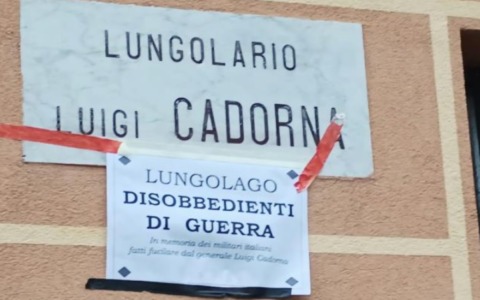 Il coraggio della pace disarma: “Dedicare il lungolago ai disobbedienti di guerra, non a Cadorna”