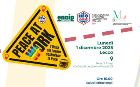 La Carovana della Pace “Peace at Work” fa tappa a Lecco