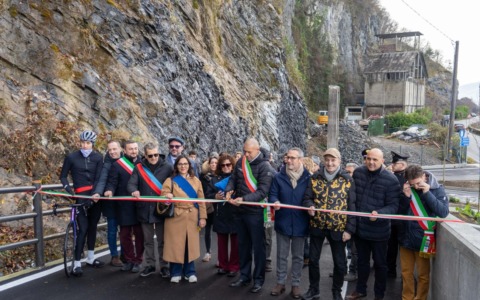 Riva di Gittana: inaugurato il nuovo peduncolo lungo la Sp72