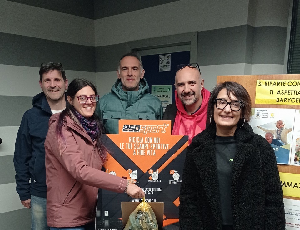 Costa Masnaga aderisce al progetto Esosport: via alla raccolta di scarpe sportive esauste