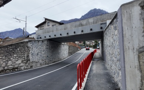 Conclusi i lavori al sottopasso di Abbadia: doppio senso e pedoni in sicurezza