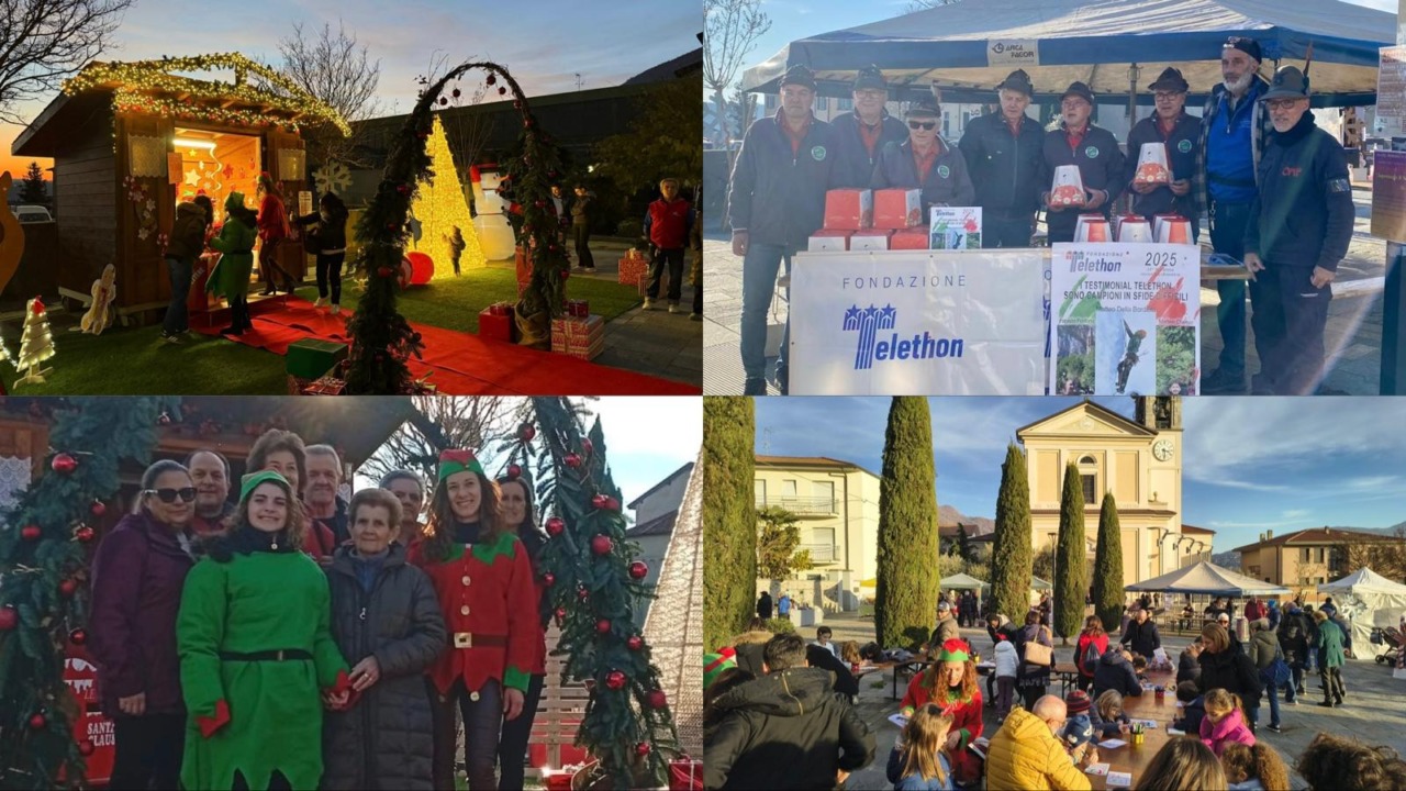 Aria di festa e solidarietà a Civate, tra luci e bancarelle natalizie