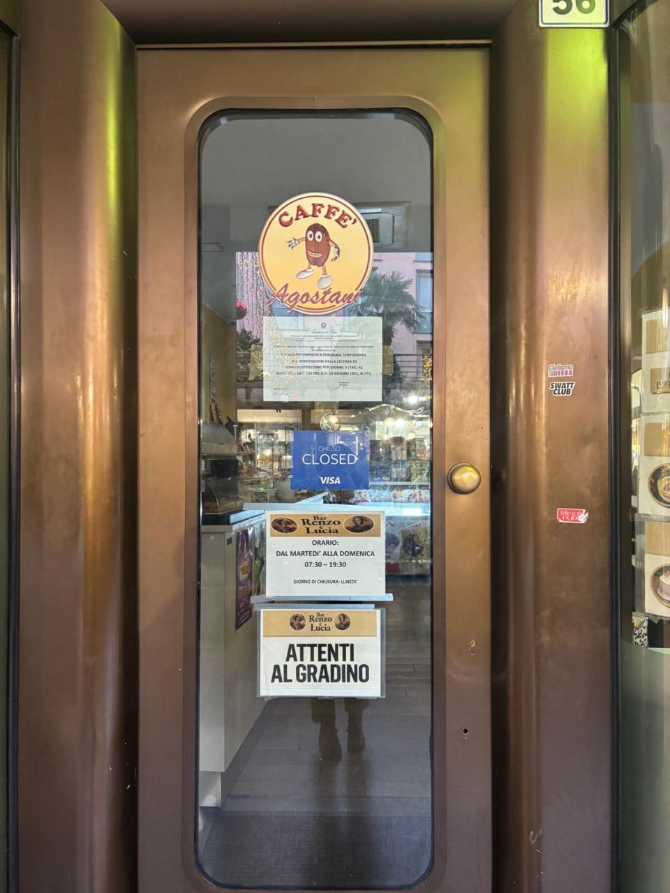 Lecco, ancora chiuso per 3 giorni il bar Renzo e Lucia. Licenza sospesa dalla Questura