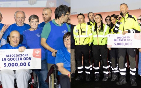 “Costruiamo il Futuro”: premio di 5000 euro a “La Goccia” e al “Soccorso Bellanese”