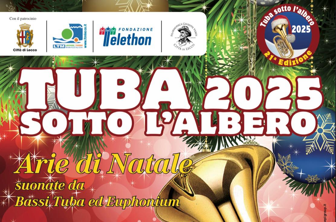 “Tuba sotto l’albero” torna a Lecco in piazza XX Settembre