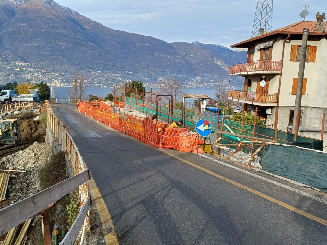 Proseguono i lavori sulla SP 67 in Alta Valsassina e Valvarrone