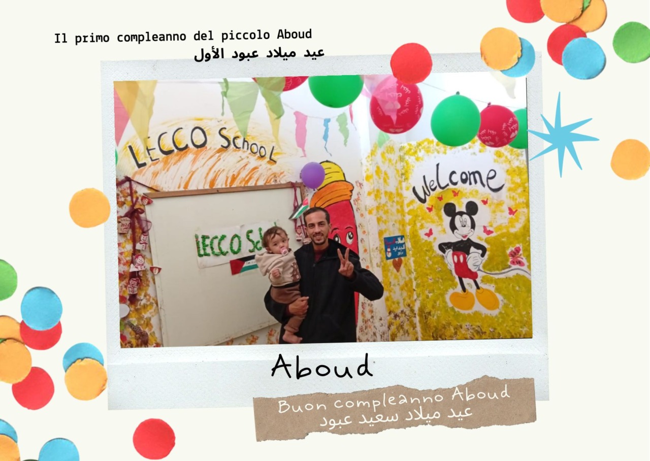 La Lecco School festeggia il primo compleanno di Aboudi a Gaza