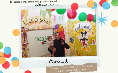 La Lecco School festeggia il primo compleanno di Aboudi a Gaza