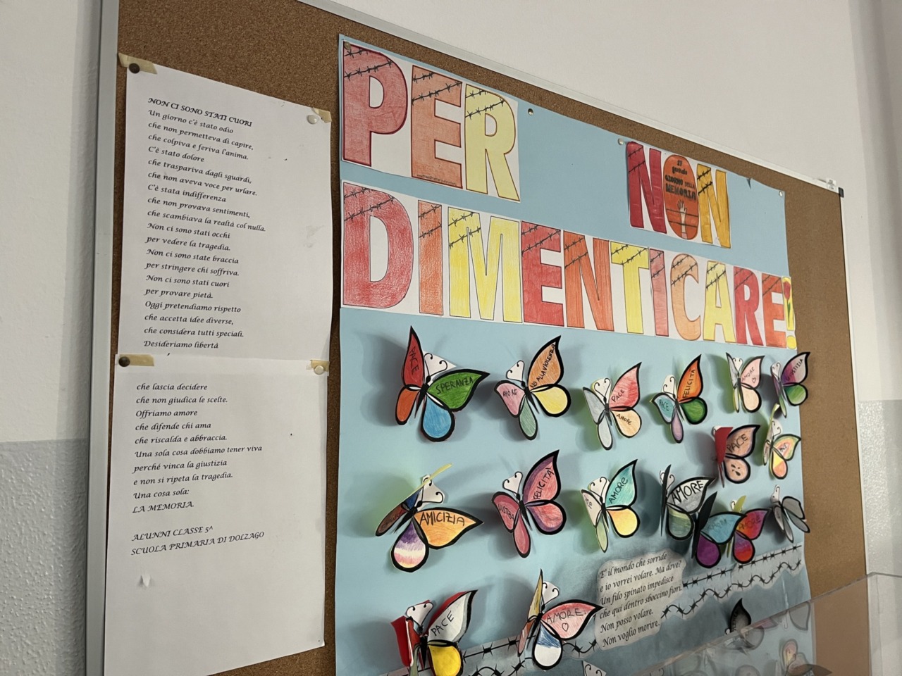 Dolzago celebra la Giornata della Memoria con il “Muro della Memoria”