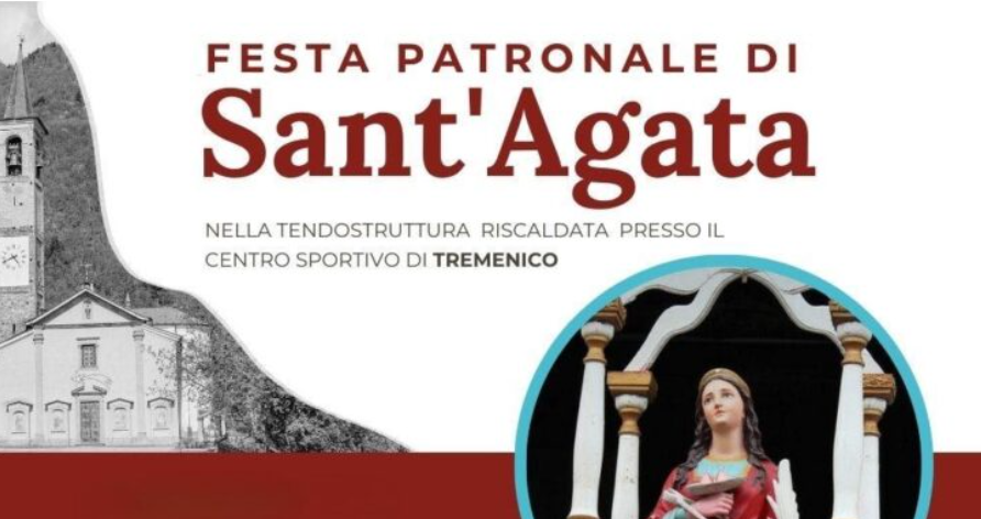 Al via la festa di Sant’Agata a Tremenico