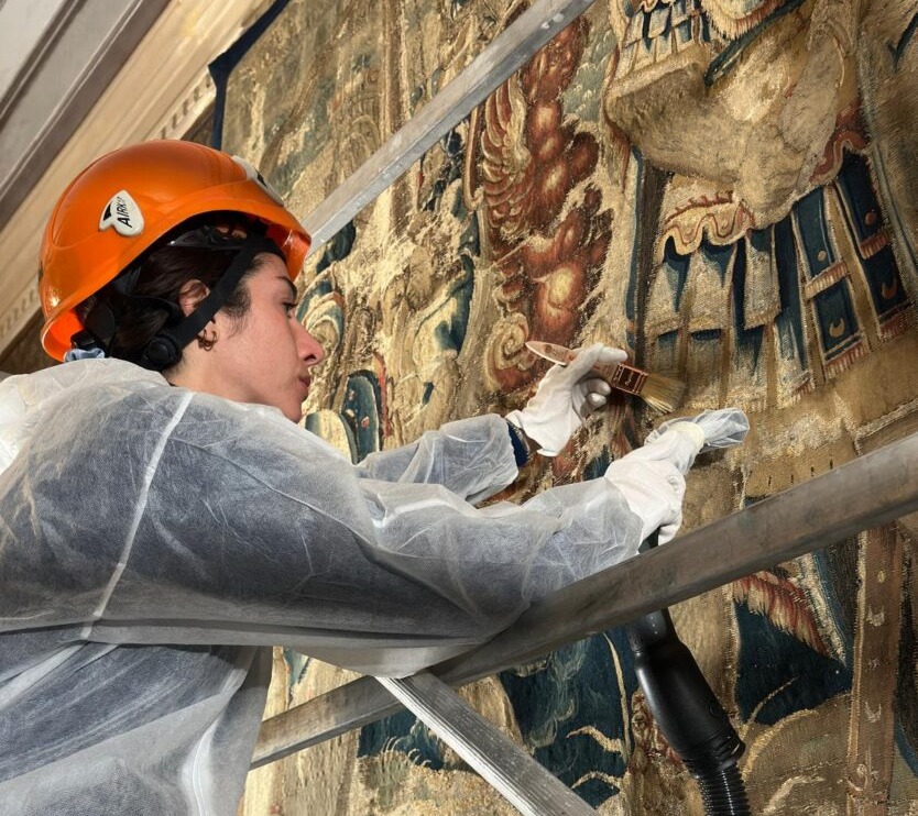 Villa Monastero: proseguono i lavori di restauro delle sale Rossa e Nera