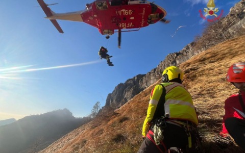 Erve, recuperati tre escursionisti rimasti bloccati vicino alla Capanna Alpinisti Monzesi