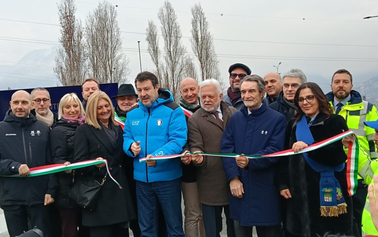 Inaugurato il Quarto Ponte: impegno anche per la corsia in uscita da Lecco