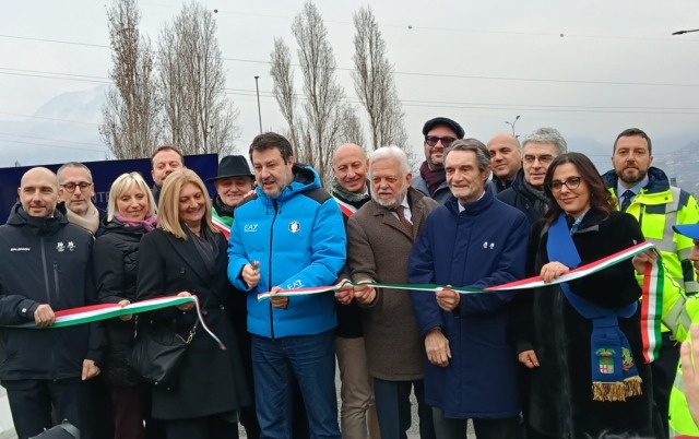 Inaugurato il Quarto Ponte: impegno anche per la corsia in uscita da Lecco