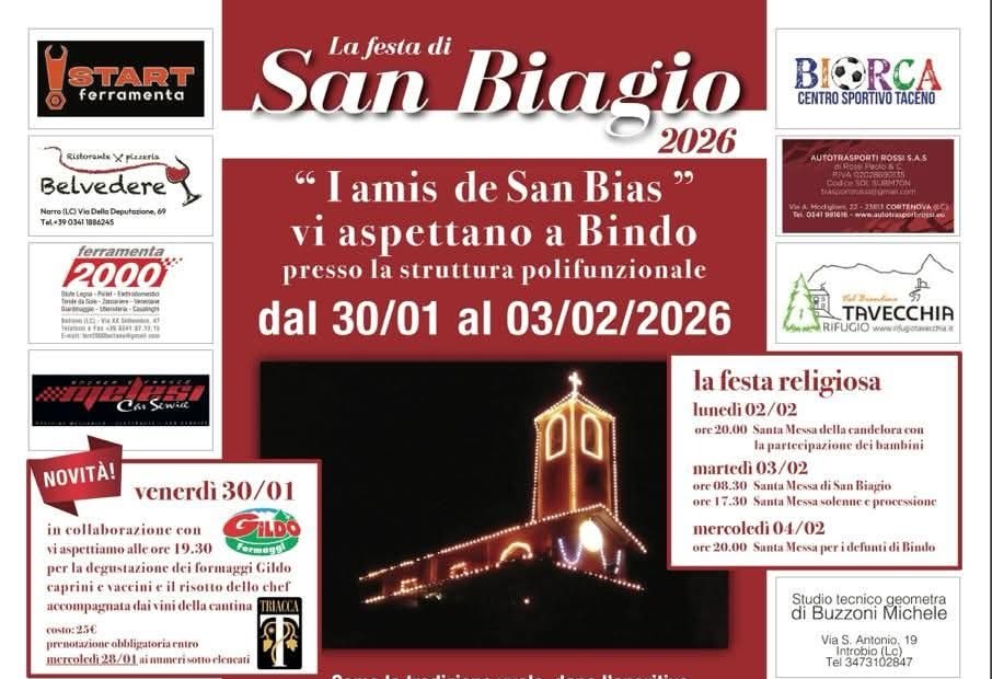 A Bindo grande festa per San Biagio