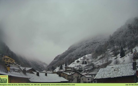 Neve a bassa quota nel Lecchese