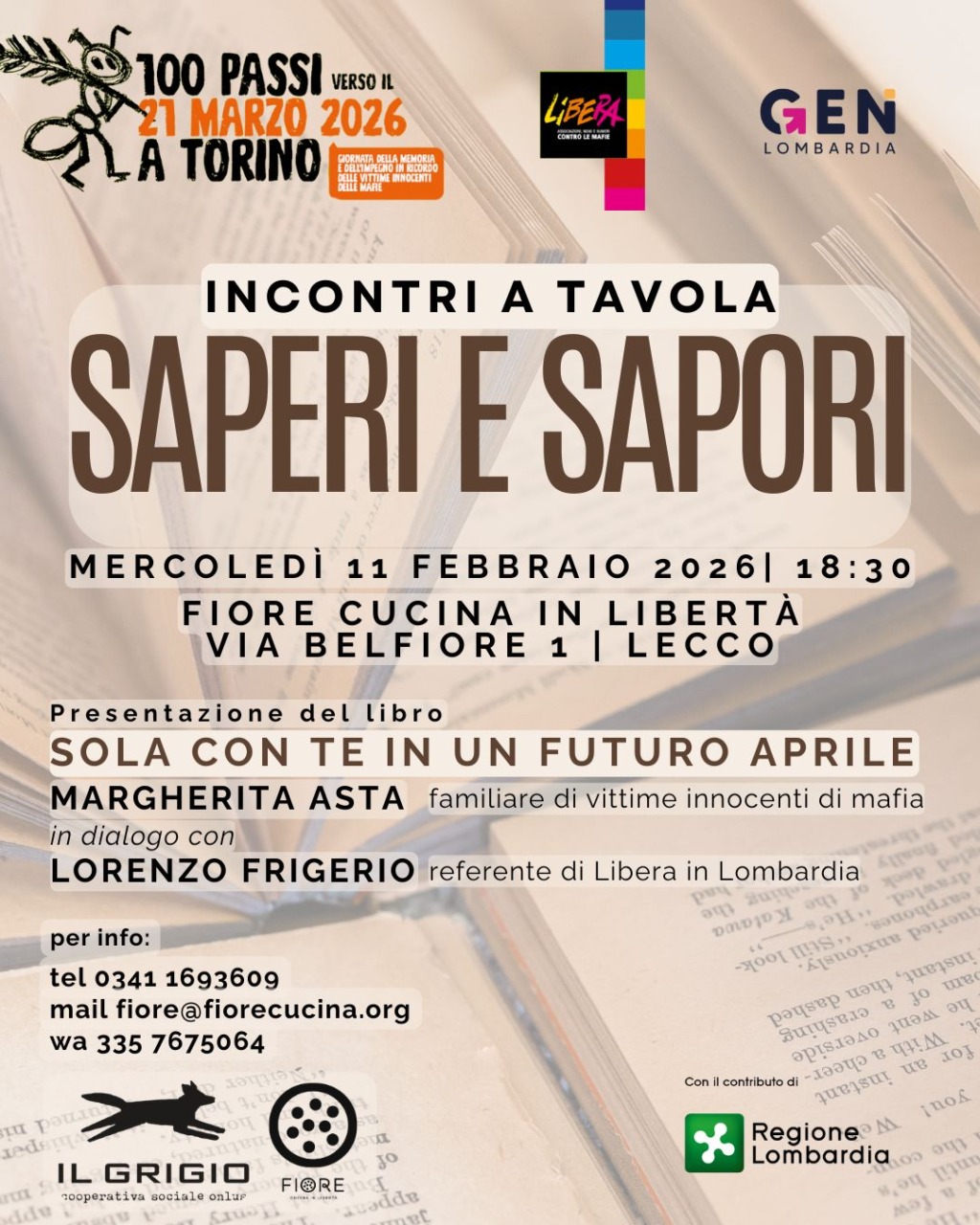 Lecco, a Fiore Cucina in Libertà una serata con Margherita Asta