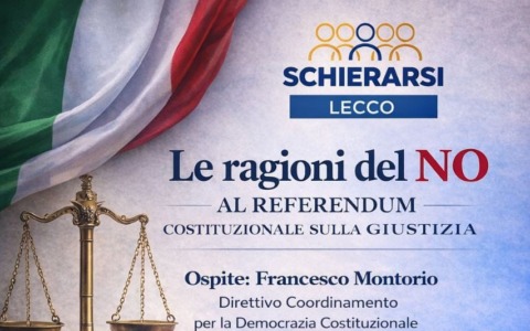 Referendum giustizia, Schierarsi Lecco spiega le ragioni del “no” a Galbiate