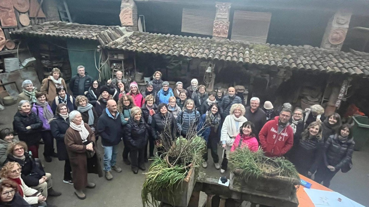 Uni 3 Valmadrera, oltre 50 partecipanti alla visita guidata alla “Fornace Artistica Riva” di Briosco