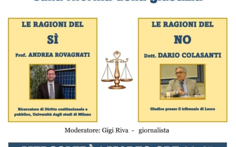 Referendum sulla giustizia, appuntamento il 4 marzo all’oratorio di Introbio