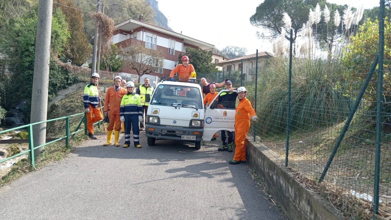 Lecco, due interventi a cura del gruppo comunale della Protezione Civile