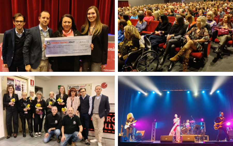 Le Giannissime accendono Olginate e  il Teatro Jolly dona 2.190 euro a sostegno della ricerca