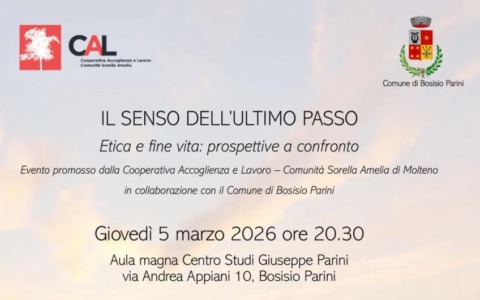 “Il senso dell’ultimo passo. Etica e fine vita: prospettive a confronto”: l’incontro a Bosisio Parini
