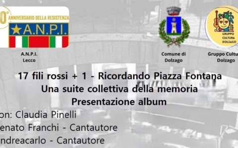 Dolzago ricorda la Strage di Piazza Fontana con la band “Renato Franchi e l’Orchestrina del Suonatore Jones”