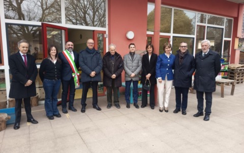 Il Ministro Valditara a Olgiate per visitare la nuova scuola