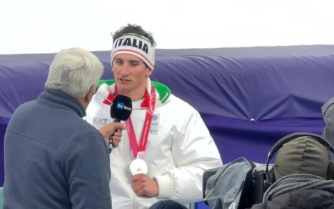 Il mandellese Federico Pelizzari conquista l’argento nella supercombinata